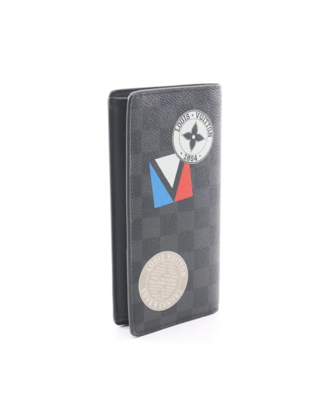 Louis Vuitton Bifold Wallet Portefeuille Brazza LV League Canvas